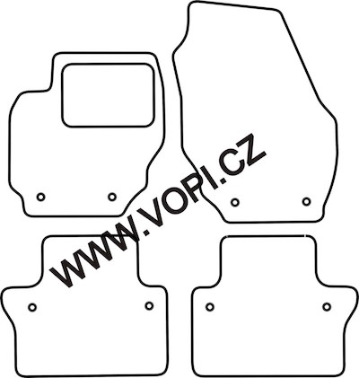 Autokoberce Volvo S80 2006 - Colorfit Fun (5018)